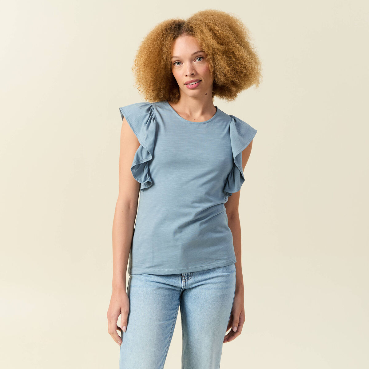 Débardeur sans manches gris femme