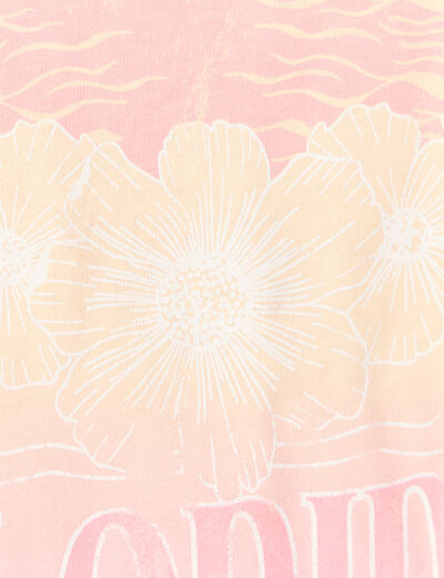 T-shirt éco-responsable rose pastel femme