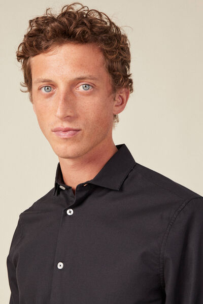 Chemise éco-responsable noir homme