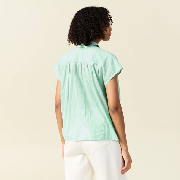 blouse manches courtes vert clair femme Blouse manches courtes vert clair femme
