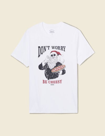 T-shirt manches courtes blanc homme