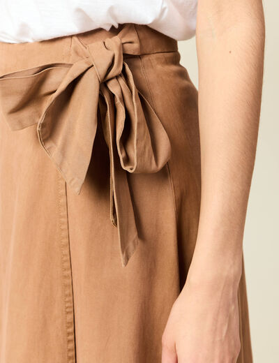 Jupe marron clair femme