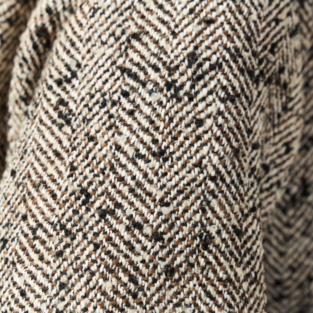 Manteau long oversize col montant gris fonc&eacute; femme