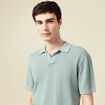 Polo manches courtes vert clair homme