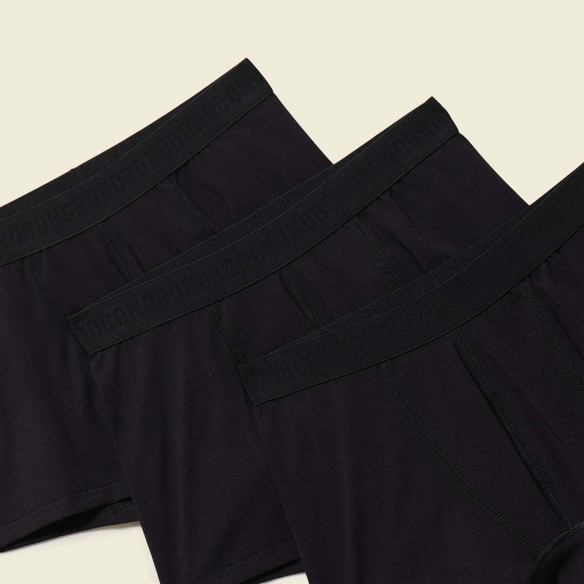 Lot de 3 boxers noir homme