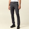 Pantalon chino slim gris fonc&eacute; homme