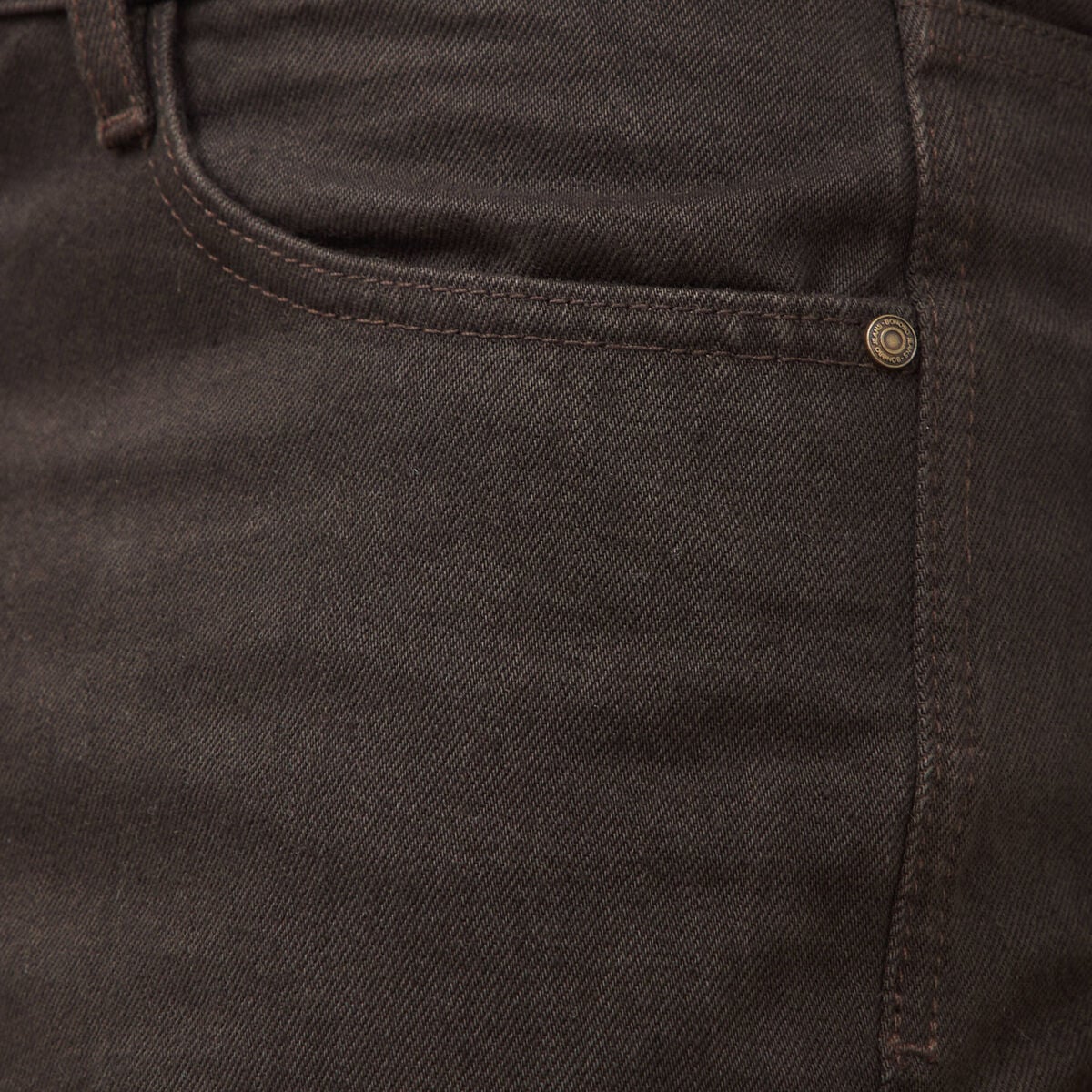 Jeans regular longueur 32 marron homme