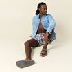 Short de bain bleu marine homme