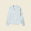 Blouse manches longues bleu femme
