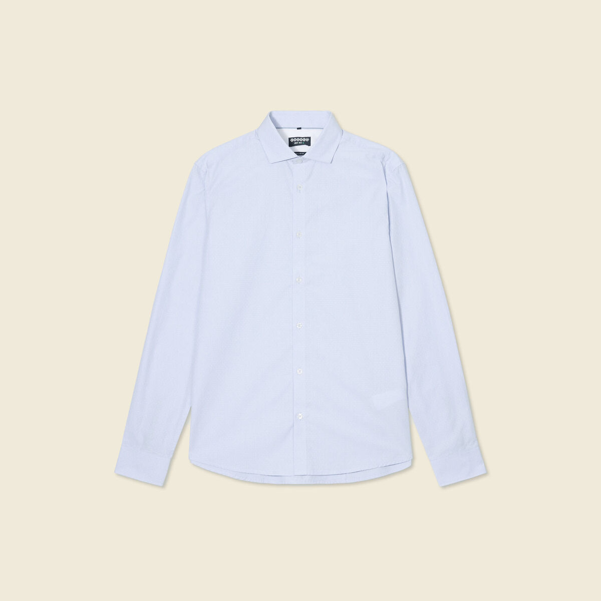 Chemise manches longues bleu ciel homme