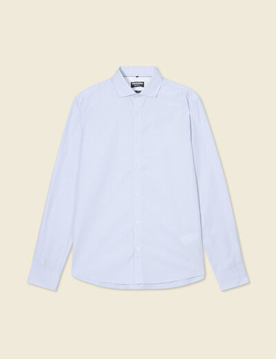 Chemise manches longues bleu ciel homme