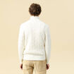 Tricot col montant ecru homme
