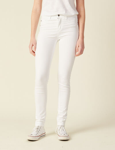Jeans Lou - jegging blanc femme