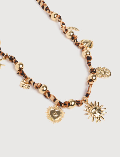 Collier camel femme