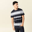 T-shirt manches courtes bleu marine homme