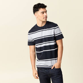 T-shirt manches courtes bleu marine homme