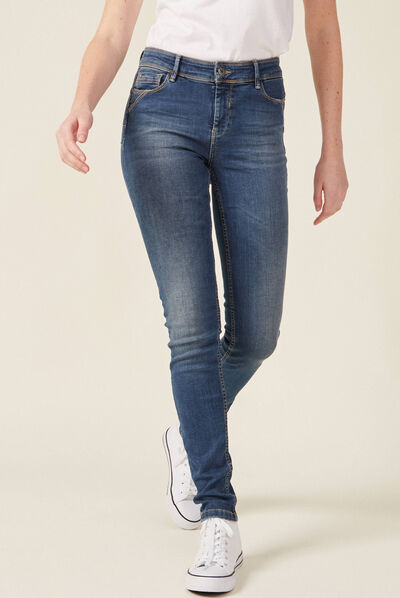 Jeans Marylin - skinny push up denim stone femme