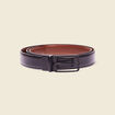 Ceinture en cuir réversible noir homme