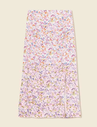 Jupe midi fourreau rose femme