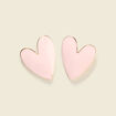 Boucles d'oreilles clous rose clair femme