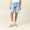 Bermuda confort ultra stretch denim bleach homme