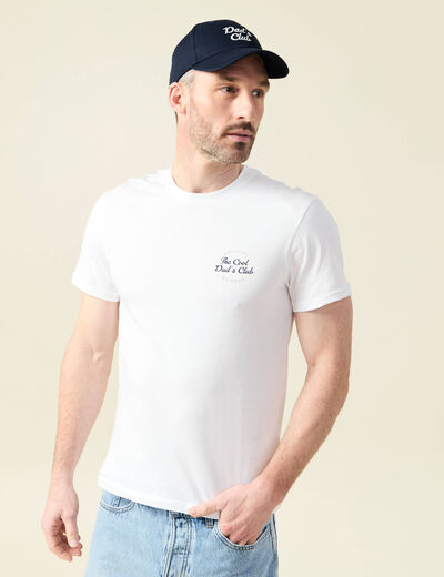 T-shirt manches courtes blanc homme