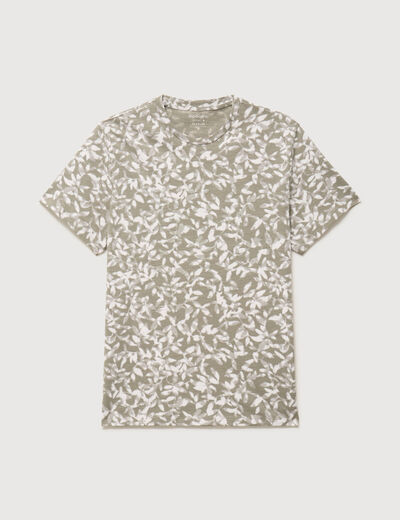 T-shirt manches courtes vert kaki homme