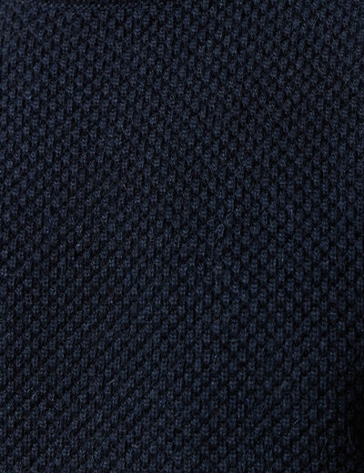 Pull col rond bleu marine homme
