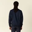 Blouson zippé col teddy bleu marine homme