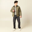 Pull manches longues gris homme