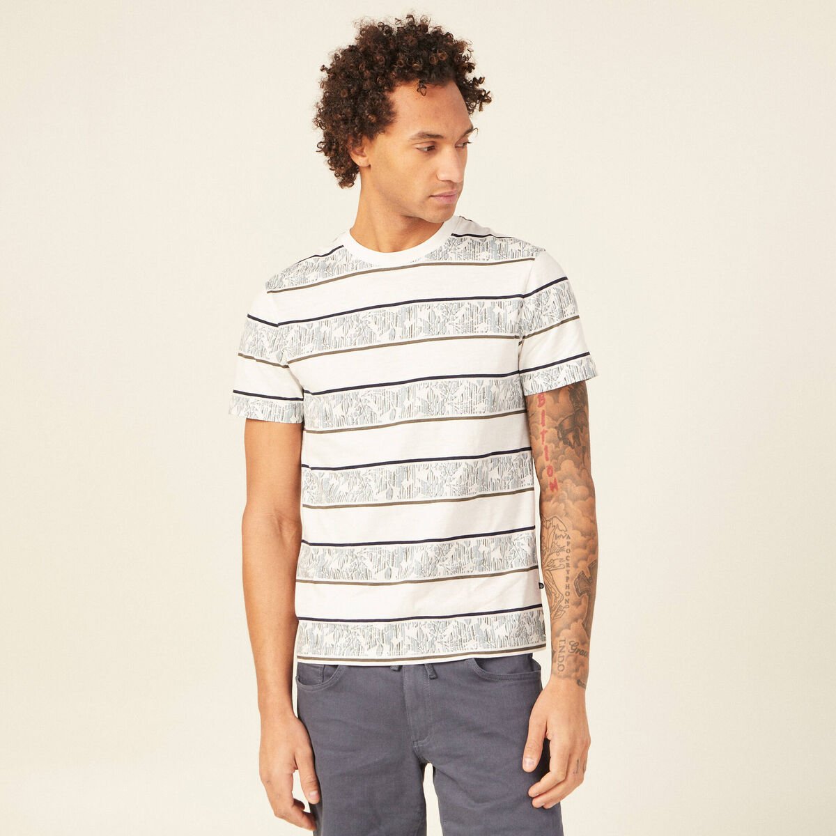 T-shirt éco-responsable vert homme