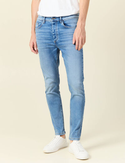 Jeans skinny tapered denim used homme
