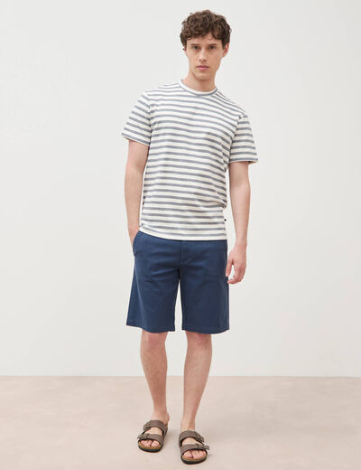 Short bleu fonc&eacute; homme