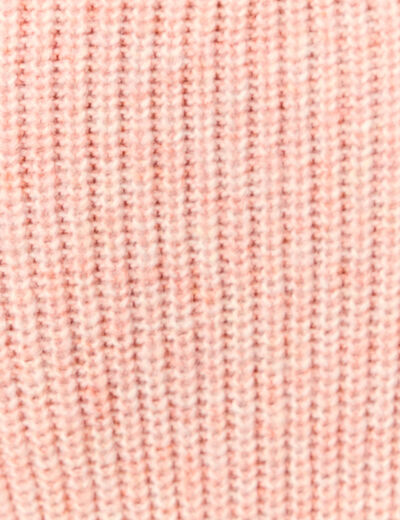 Pull manches longues rose saumon femme