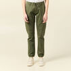 Pantalon cargo battle 7/8ème vert kaki femme