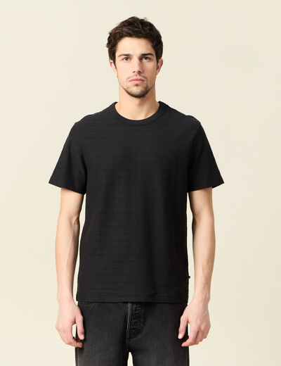 T-shirt manches courtes noir homme