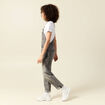 Salopette jeans taille standard denim snow gris femme