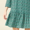 Robe chemise éco-responsable vert femme