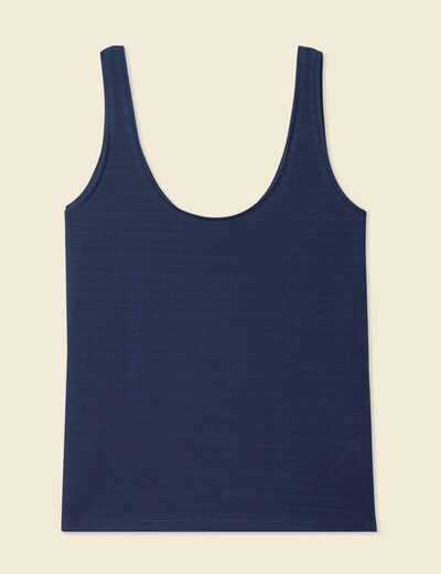 Débardeur sans manches bleu marine femme