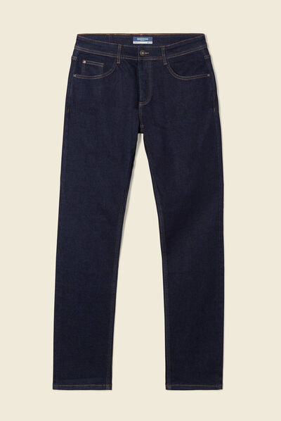 Jeans straight 5 poches denim brut clean homme