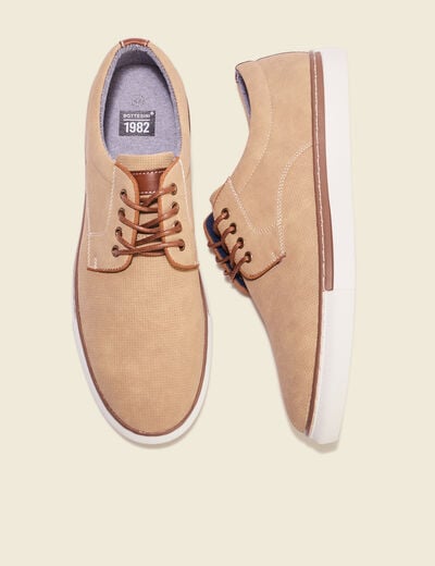 Tennis à lacets sable homme