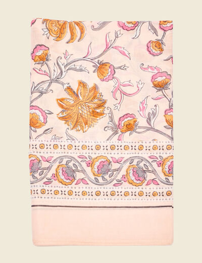 Foulard rose femme