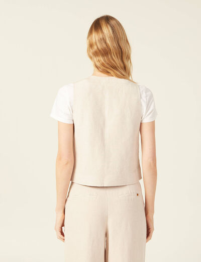Veston éco-responsable sable femme