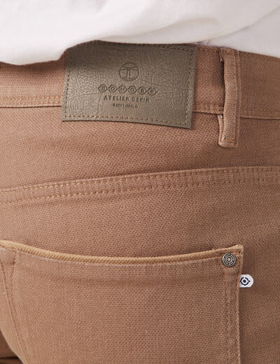 Jeans slim vert kaki homme