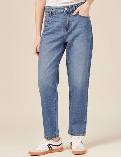 Jeans boyfriend 7/8ème denim stone femme