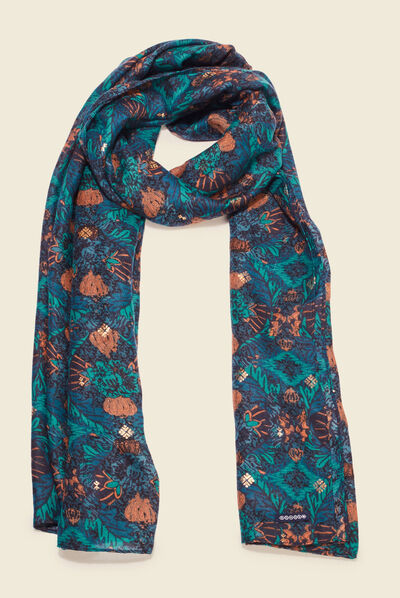 Foulard noir femme