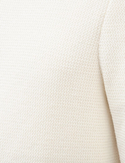 Pull col camionneur ecru homme