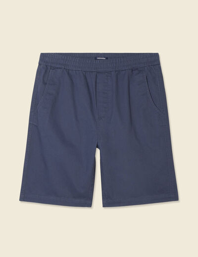 Bermuda droit bleu marine homme