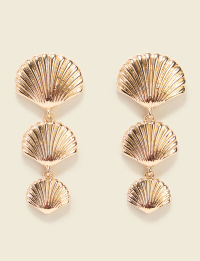 Boucles d'oreilles couleur or femme
