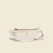 Banane coton sac bandouli&egrave;re ivoire femme